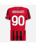 AC Milan Tammy Abraham #90 Domácí Dres pro Dámské 2024-25 Krátký Rukáv